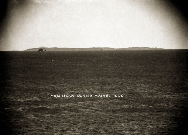 Monhegan Island from a distance